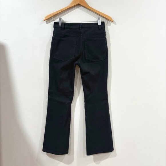 Theory Black Slim Bootcut Pants Size 00 – Workwear Trousers Minimalist Chic - Picture 2 of 10